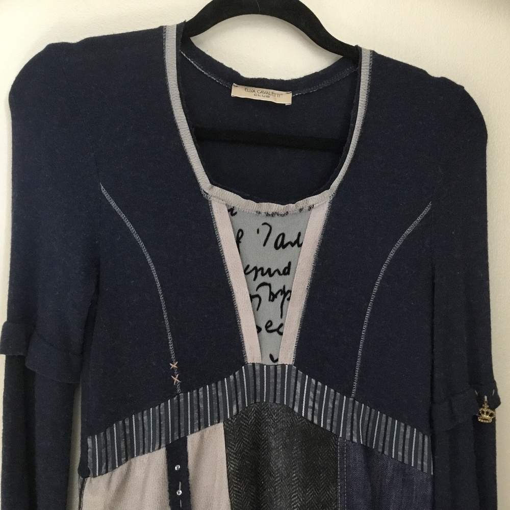 Elisa Cavaletti Club denim/mix dress